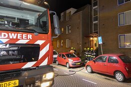 Afvalzak in brand in hal van appartementencomplex in Zandvoort