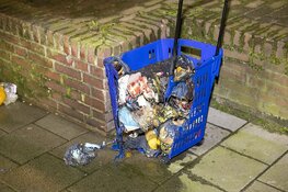 Afvalzak in brand in hal van appartementencomplex in Zandvoort