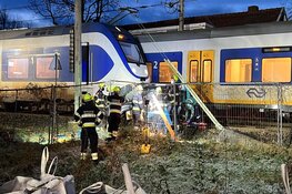 Trein in botsing met auto in Bloemendaal