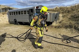 Brand in bus op camping De Lakens in Overveen