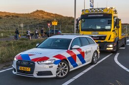 Aanrijding met schade op Zeeweg