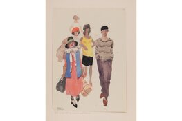 Het strandleven van de jaren 30 op de boulevard