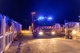 Brandje op strand van Zandvoort