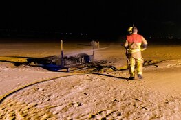 Brandje op strand van Zandvoort