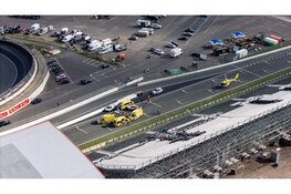 Crash op circuit in Zandvoort