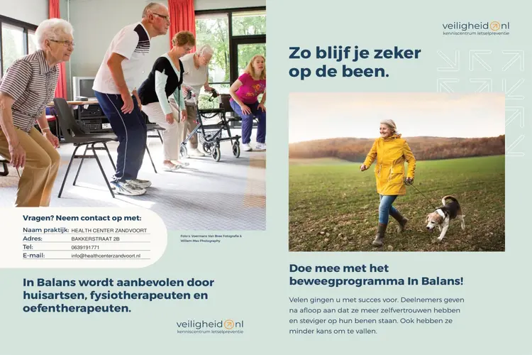 Nieuw in Zandvoort: Valpreventiecursus in Balans
