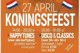 27 april Koningsfeest.