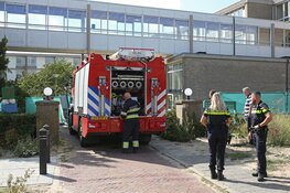 Afval in de brand bij slooppand Huis in de Duinen Zandvoort