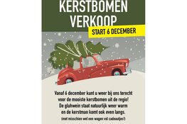Kerstbomenverkoop bij IJzerhandel Zantvoort