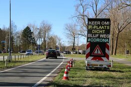 Lege boulevards in Zandvoort en Bloemendaal
