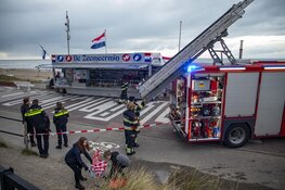 Brand in afzuiginstallatie van viskar aan de Boulevard in Zandvoort