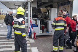 Brand in afzuiginstallatie van viskar aan de Boulevard in Zandvoort
