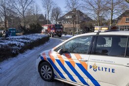 Brand bij werkzaamheden in Heemstede, sneeuwballen gevecht met agent